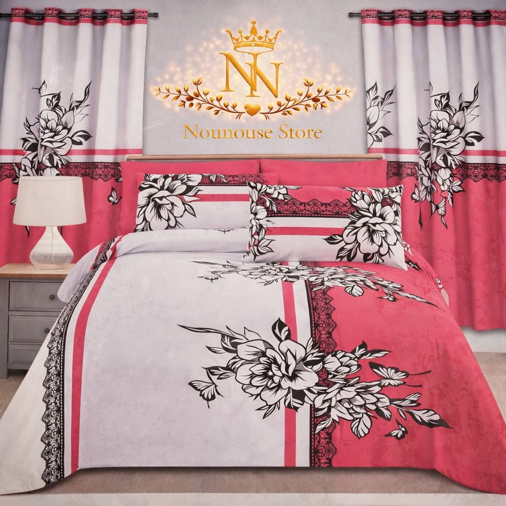 8pieces bed sheet set blanket king