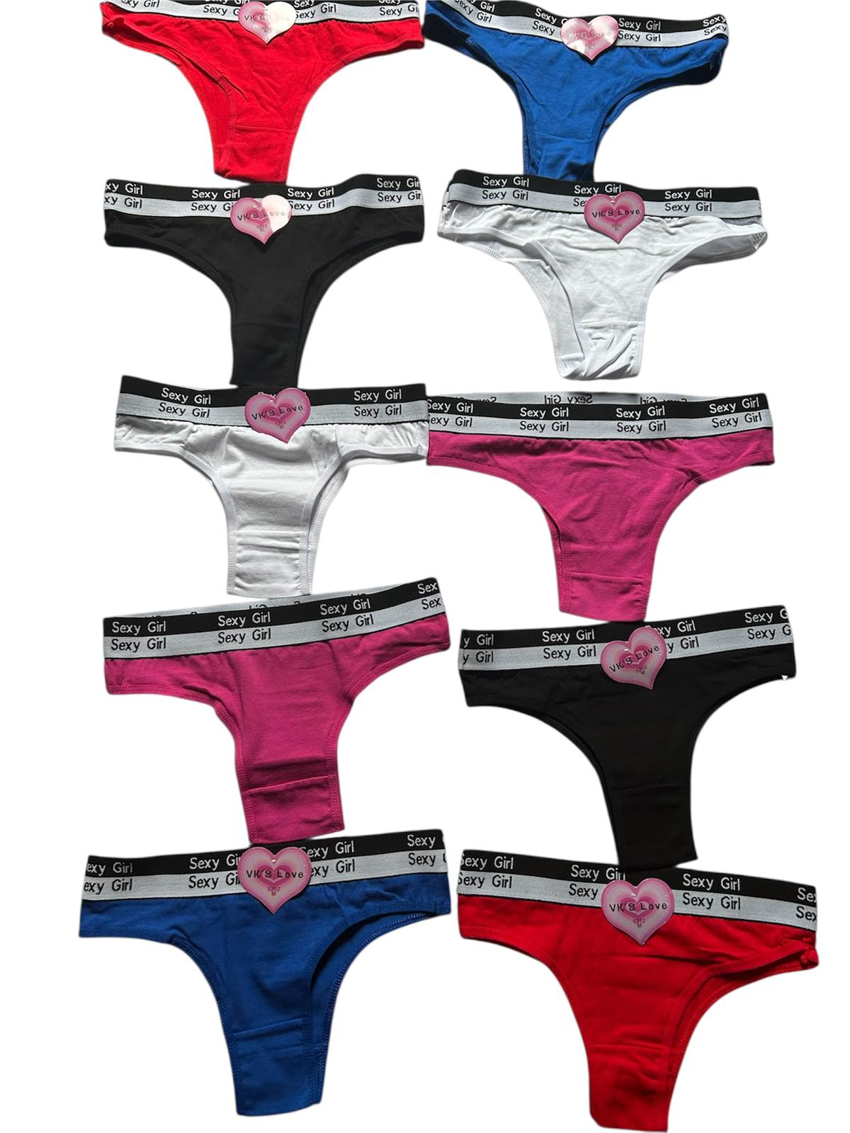 Sexy Girl Statement Thong Set – 12 Colors
