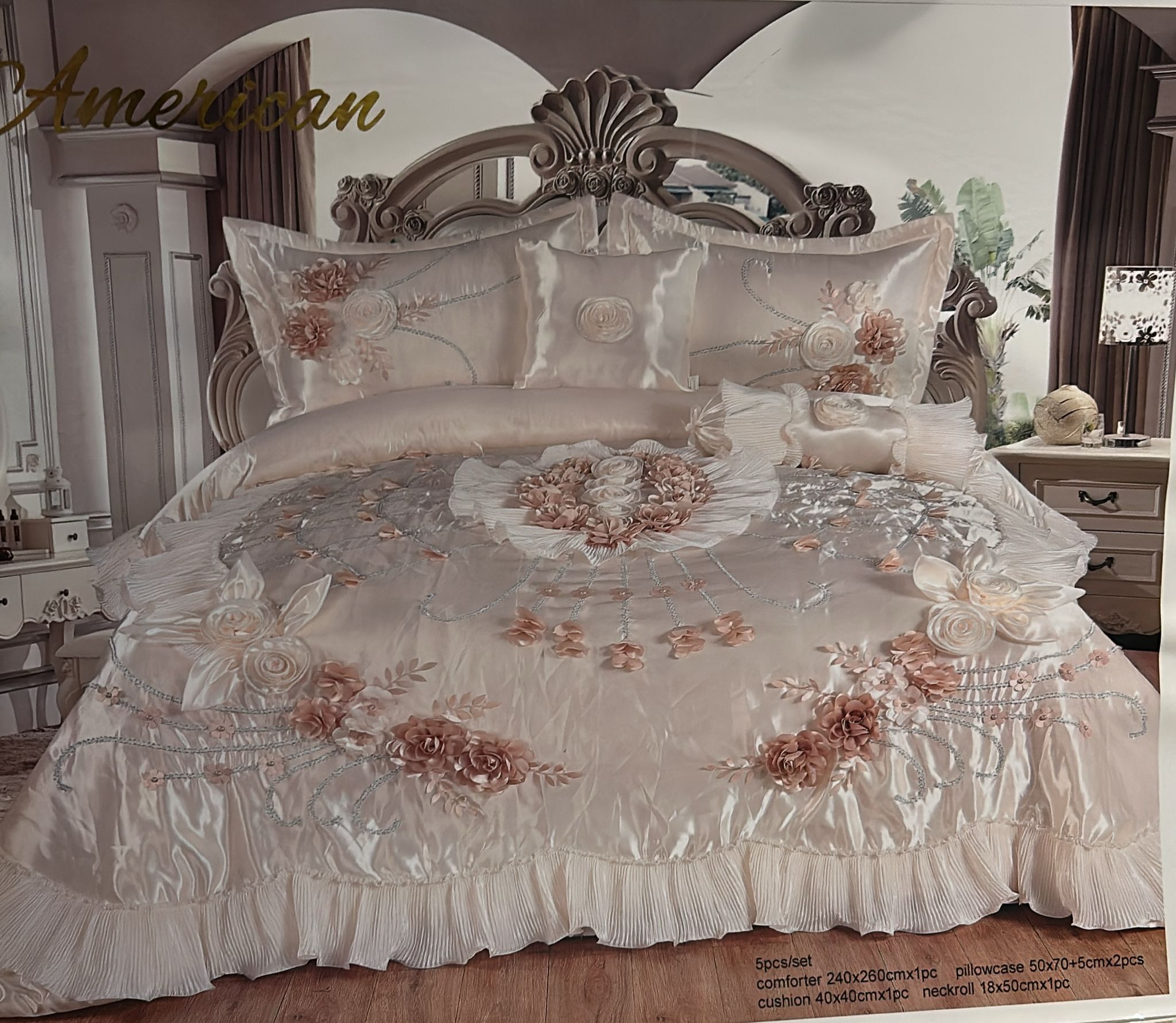 Rosé Étoile Embroidered Elegance Set